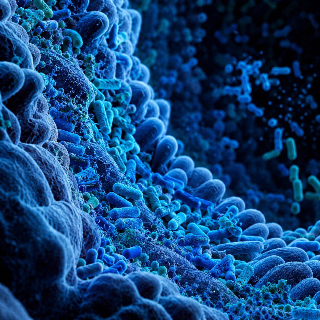 Gut microbiome bacteria visualization